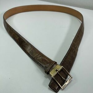 Vtg Rabena Genuine Lizard Skin Exotic Belt Leather Made in Spain Dress  105/42